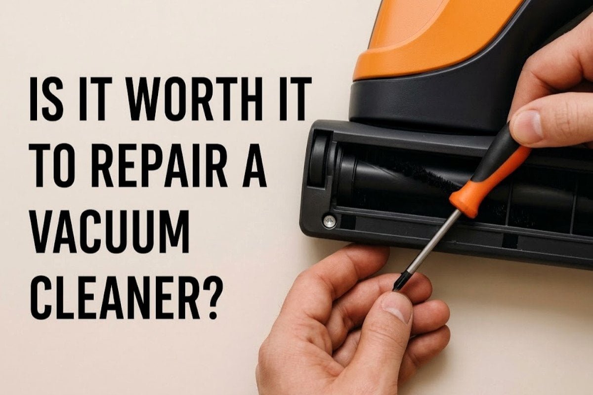 Comparing vacuum cleaner repair cost with replacement cost
